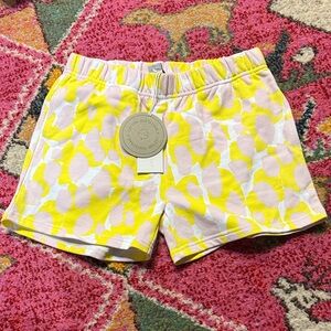 Stella McCartney printed sweat shorts in pink lemonade - girls size 14